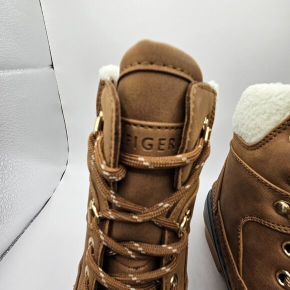 Tommy Hilfiger Women's Rainah Duck Booties Dark Brown Size 7m - Picture 3 of 8